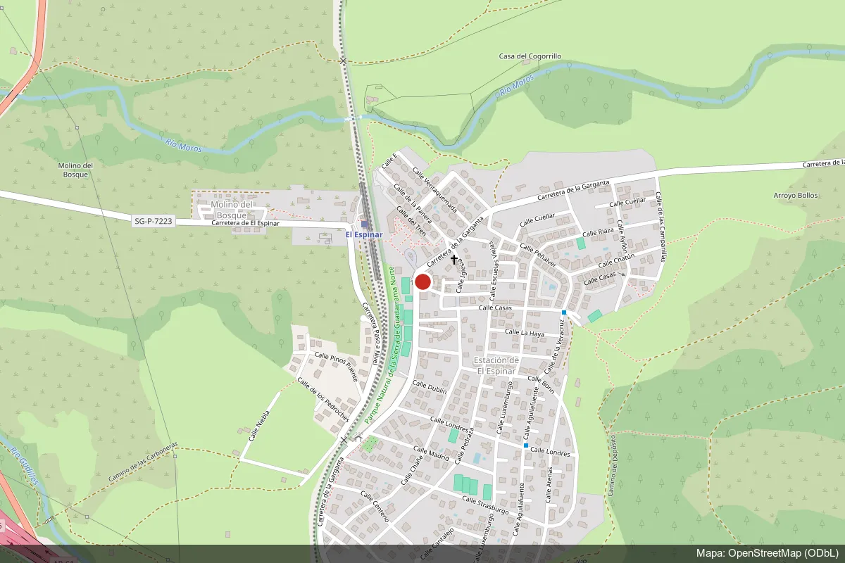 Plano de situación de Tienda La Única en Carretera de la Garganta, 54